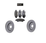 CITROEN C1 PEUGEOT 107 TOYOTA AYGO  FRONT BRAKE PADS AND DISCS SET 05-12