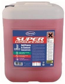 Comma Super Longlife Red Concentrated Antifreeze 20Ltr Car Maintenance Antifreeze Coolants ANTI-FREEZE ANTI FREEZE 20LT 60018B RED ANTIFREEZE CONCENTRATED 25L SLA20L