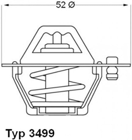 Wahler 3499.82D Thermostat, coolant