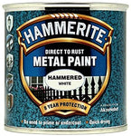 Hammerite METAL PAINT HAMMERED WHITE 750ML