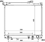 NRF 53912 Radiator, engine cooling