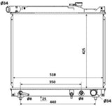 NRF 53912 Radiator, engine cooling