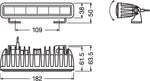 OSRAM LEDriving LIGHTBAR SX300-CB, LED driving lights for near and far field lighting, combo, 2600 lumens, light beam up to 210 m, LED light bar 12V/24V, ECE approval
