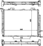 NRF 53784 Radiator, engine cooling