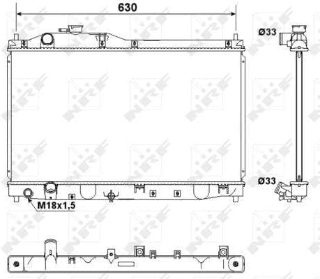 NRF 53180 Radiator, engine cooling