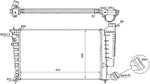 NRF 54715 Radiator, engine cooling