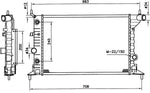 NRF 519516 Radiator, engine cooling