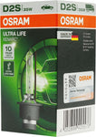 OSRAM XENARC ULTRA LIFE D2S HID Xenon discharge bulb, discharge lamp, 66240ULT, folding carton box (1 unit)