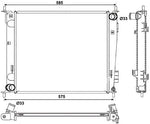 NRF 53057 Radiator, engine cooling