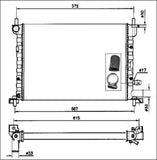 NRF 54667 Radiator, engine cooling