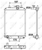 NRF 53187 Radiator, engine cooling