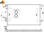 NRF 53406 Radiator, engine cooling