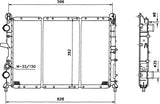 NRF 58123 Radiator, engine cooling