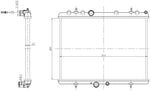 NRF 58312A radiator, engine cooler, engine cooler, cooler