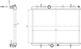 NRF 58312A radiator, engine cooler, engine cooler, cooler