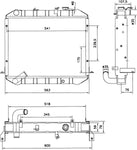 NRF 52073 Radiator, engine cooling