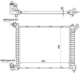 NRF 53841 Radiator, engine cooling