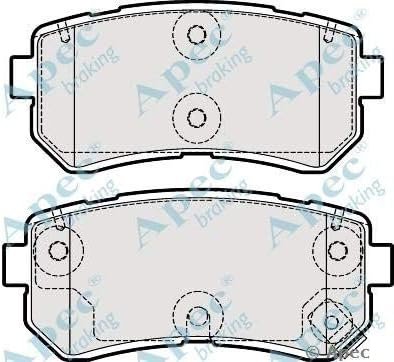 APEC PAD1955 Brake Pad