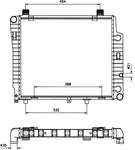 NRF 50533 Radiator, engine cooling