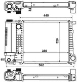 NRF 51351 Radiator, engine cooling