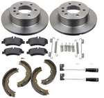 MERCEDES VITO W639 REAR BRAKE DISCS AND PADS + SENSOR HANDBRAKE SHOES KIT