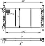 NRF 58732 Radiator, engine cooling