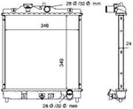 NRF 506750 Radiator, engine cooling