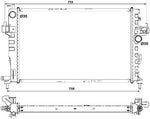 NRF 54753 Radiator, engine cooling