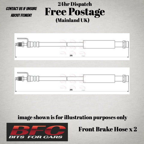 FORD TRANSIT CUSTOM 2.2 TDCI Front Brake Hose (Pair)