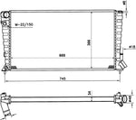 NRF 509510 Radiator, engine cooling