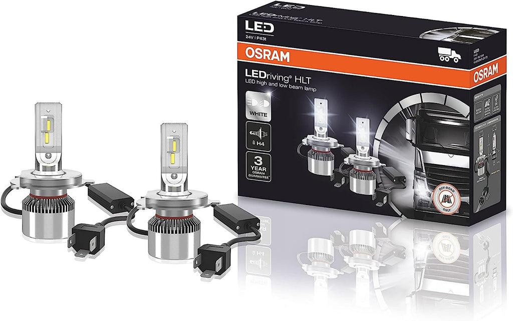 OSRAM LEDriving® HL Gen2, ≜H4, LED High/Low Beam Lamps, Off-road only, non  ECE, Folding Carton box (2 units)