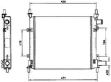 NRF 54601 Radiator, engine cooling