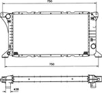 NRF 506212 Radiator, engine cooling