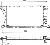 NRF 506212 Radiator, engine cooling