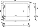 NRF 53931 Radiator, engine cooling