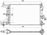 NRF 53122 Radiator, engine cooling