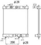 NRF 53571 Radiator, engine cooling