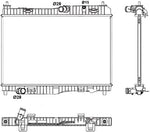 NRF 53044 Radiator, engine cooling