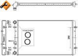 NRF 509529 Radiator, engine cooling