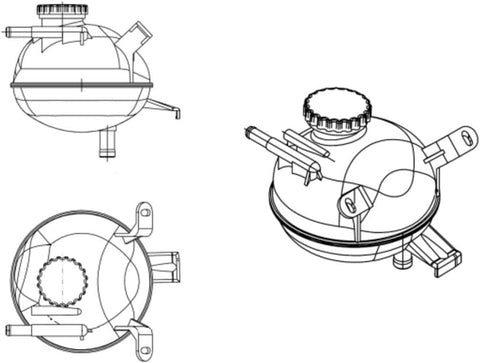 NRF 454084 Expansion Tank Coolant for Corsa B 73_ 78_ 79_