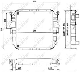 NRF 52140 Radiator, engine cooling