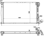 NRF 509601 Radiator, engine cooling