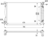 NRF 53023 Radiator, engine cooling