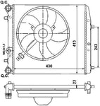 NRF 53021 Radiator, engine cooling