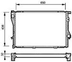 NRF 53722 Radiator, engine cooling