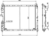 NRF 54501 Radiator, engine cooling