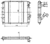 NRF 507344 Radiator, engine cooling