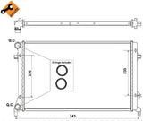 NRF 53405 Radiator, engine cooling