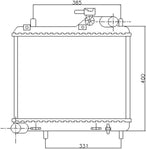 NRF 53745 Radiator, engine cooling