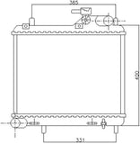 NRF 53745 Radiator, engine cooling